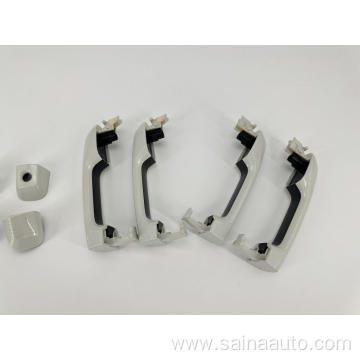 Toyota Land Cruiser white door handle